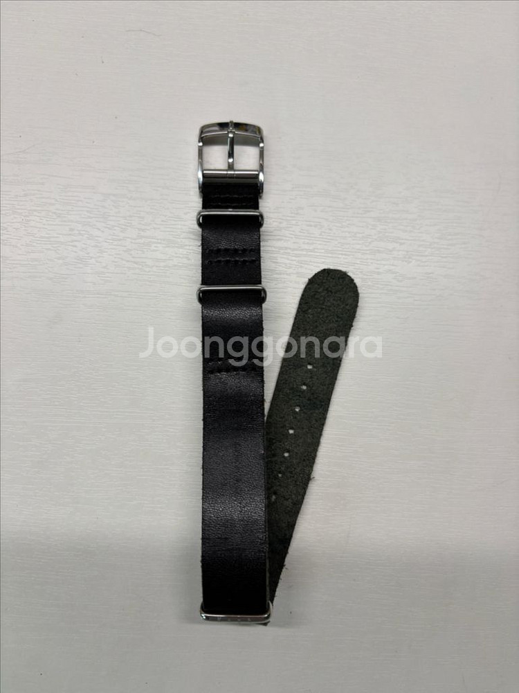 knot 놋토 토치기 레더 나토가죽스트랩 18mm 블랙--0