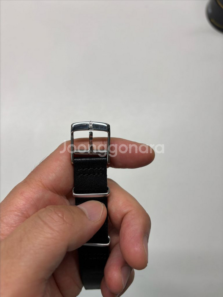 knot 놋토 토치기 레더 나토가죽스트랩 18mm 블랙--3