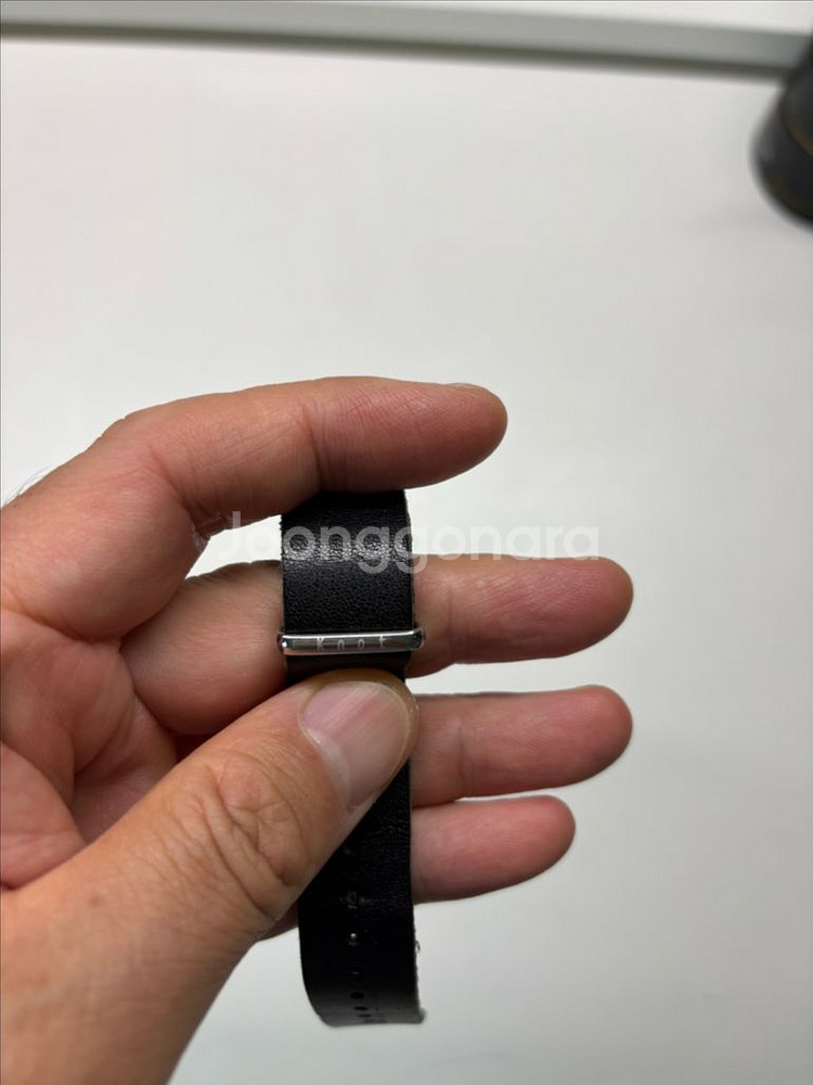 knot 놋토 토치기 레더 나토가죽스트랩 18mm 블랙--4