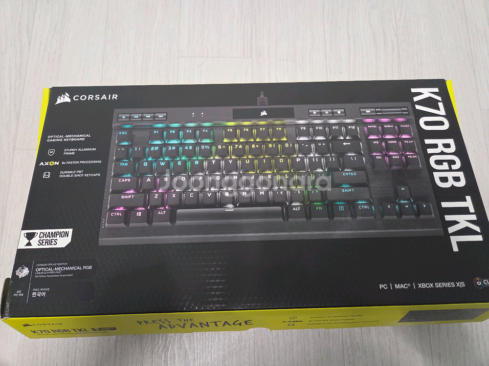 커세어 k70 rgb tkl 챔피언 시리즈--1