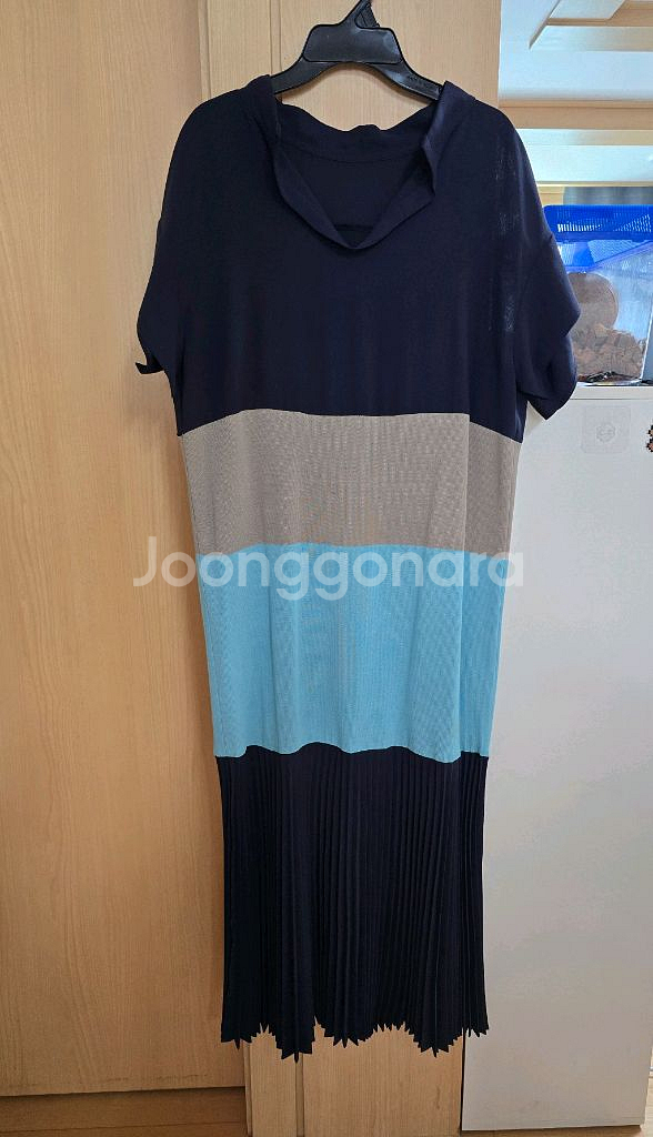 시스템 컬러 블록 원피스--0