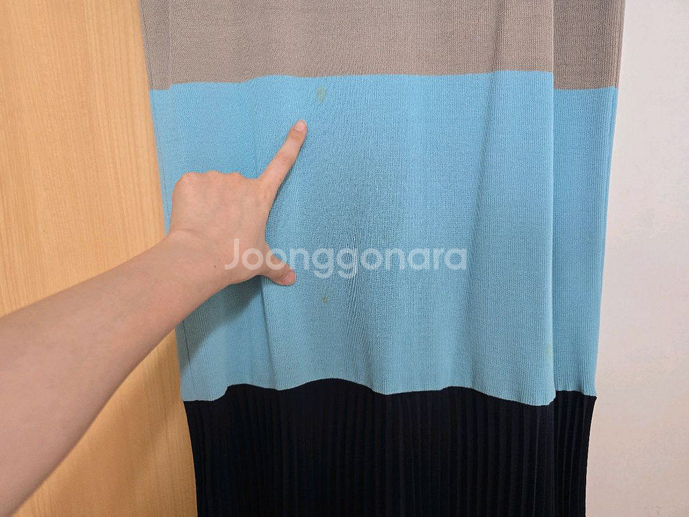 시스템 컬러 블록 원피스--3