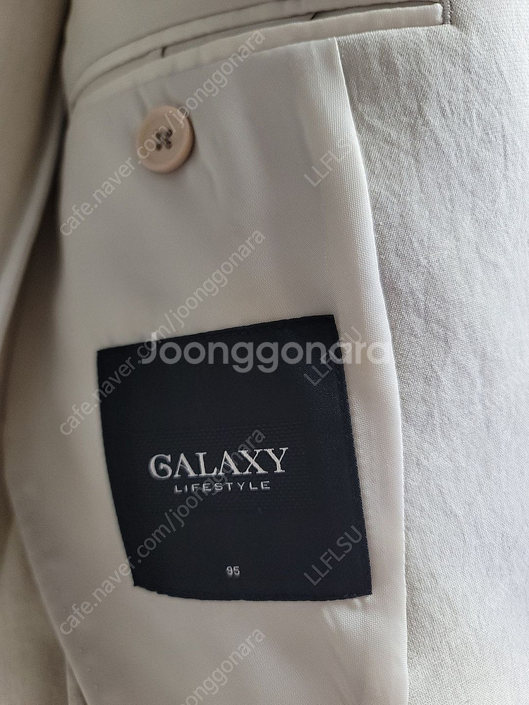 [새상품] [갤럭시] 여름 아이보리 린넨 혼방 자켓--6