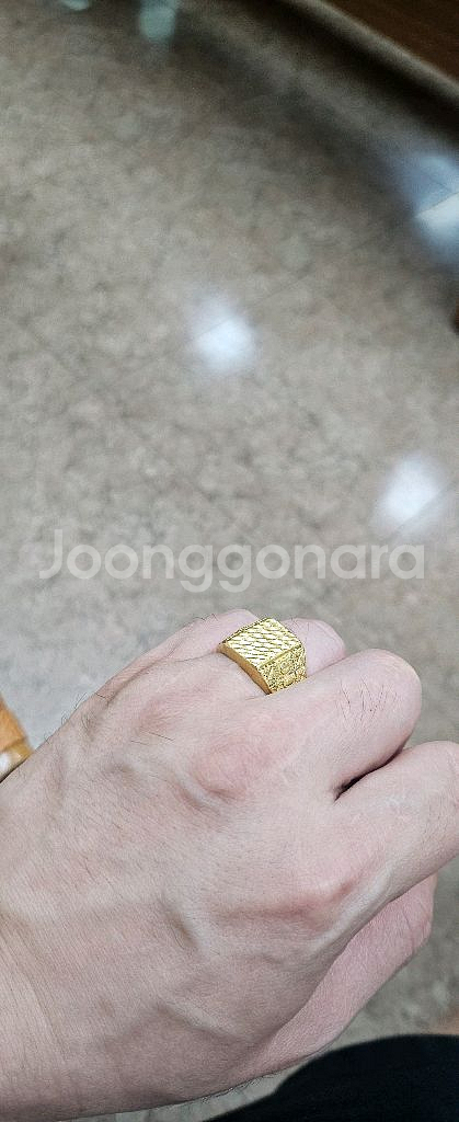 순금24K 남자반지 5돈팝니다--2