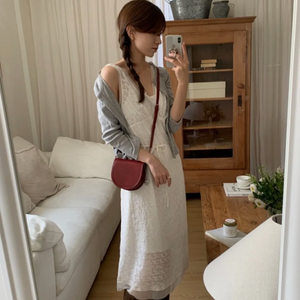 [1회착용] 던스트 레이어링 원피스 SHEER LAYE