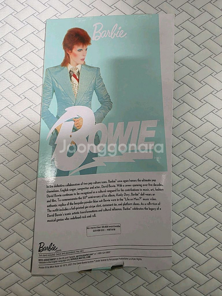 새상품 바비 데이비드 보위 인형--1