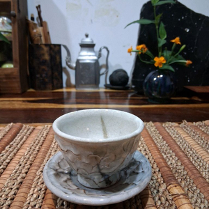 문경 관음요 보이차잔. 분청차잔셋트
