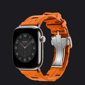 애플워치 에르메스 킬림 싱글 투어 46mm 오랑쥬