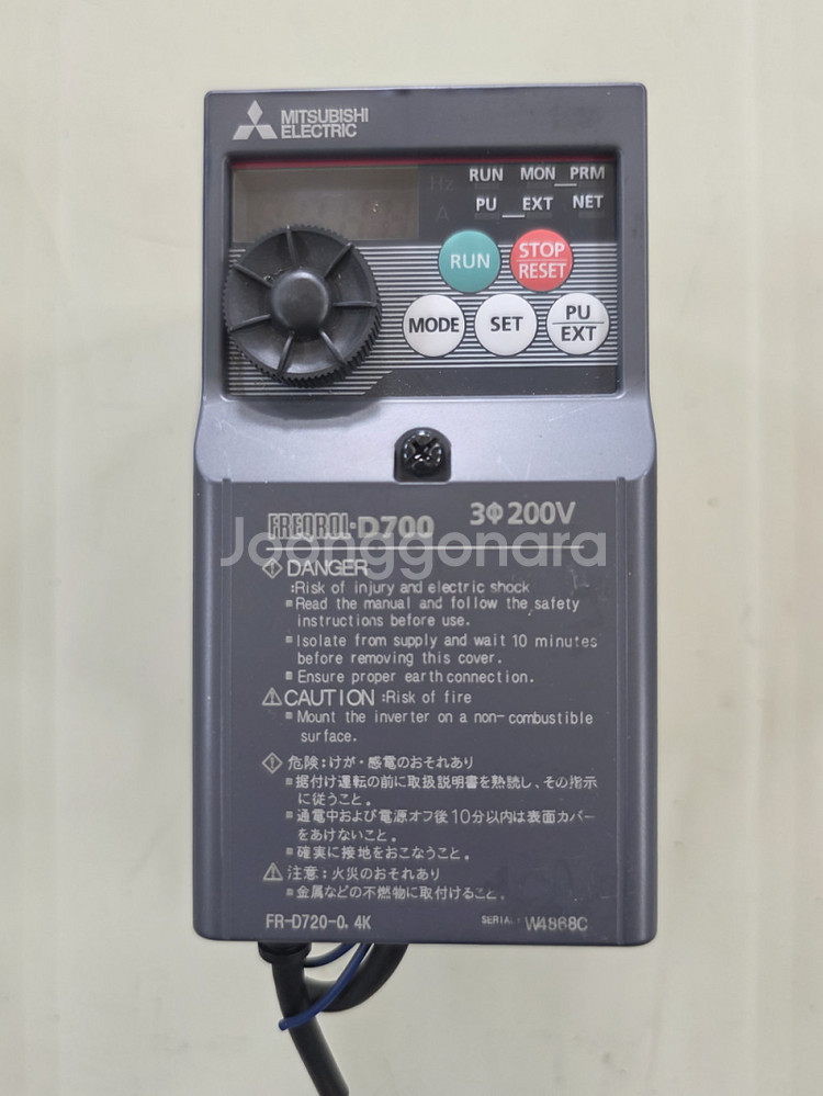 미쓰비시 인버터 FR-D720-0.4K(0.4kW)2--3