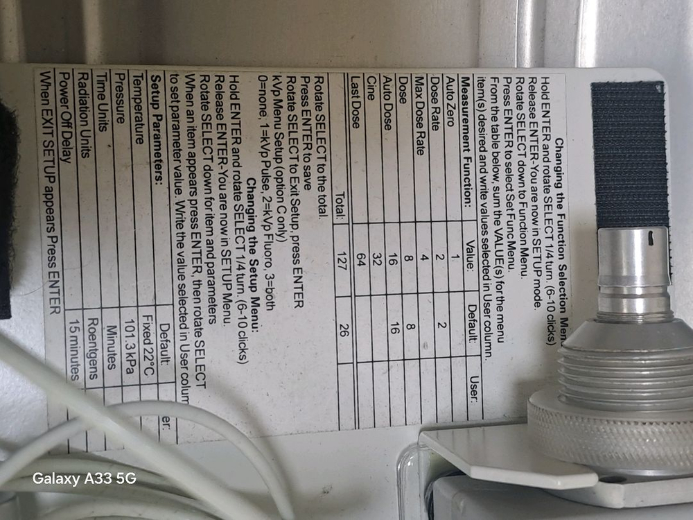 Radcal 방사선모니터9015 측정기 이미지