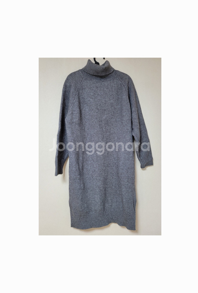 니트 원피스 그레이 스웨터--0
