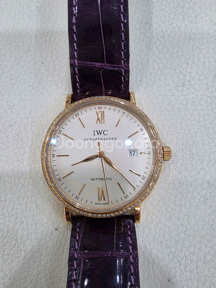 IWC 금통 다이아 시계 정품--1