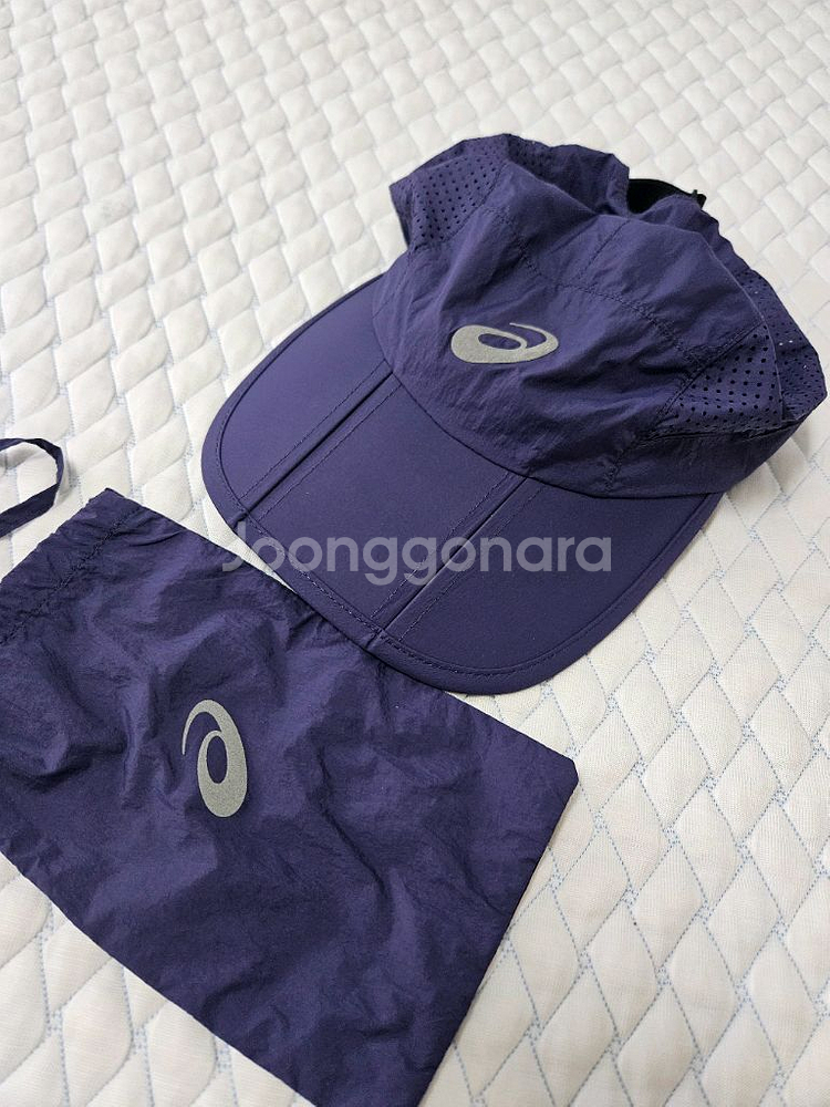 아식스 패커블 러닝 캡(팩 주머니)--1