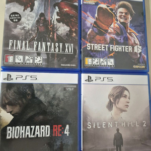 PS5 사일런트 힐2, 바이오하자드4, 스파6 파판16