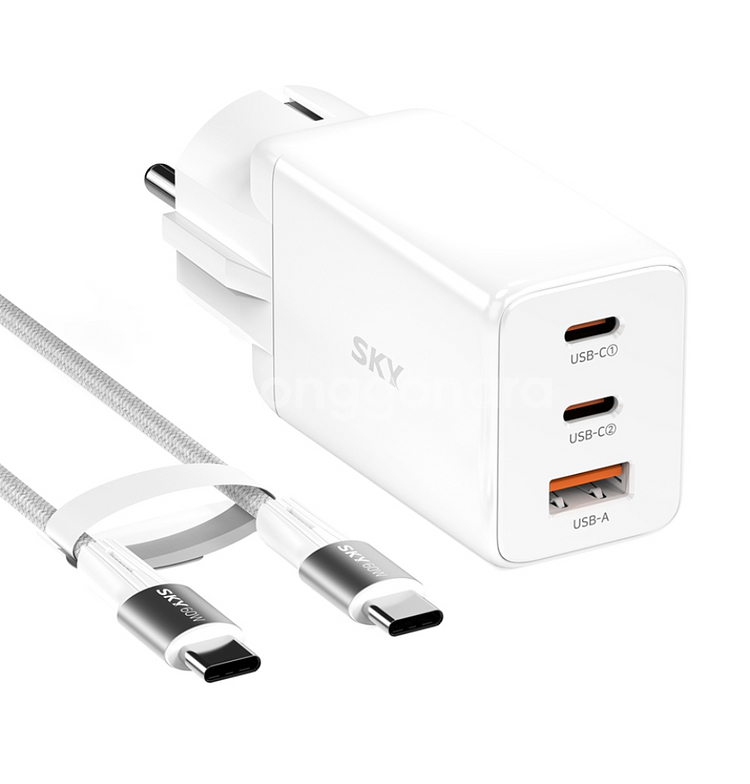 SKY Fiil 65W GaN 접지형 3포트 초고속 P--0