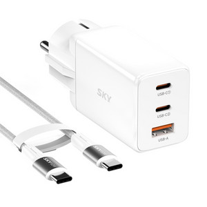 SKY Fiil 65W GaN 접지형 3포트 초고속 P