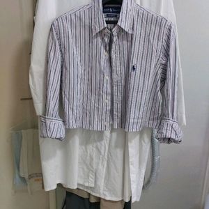 랄프로렌 스트라이프 셔츠[실측가슴반품 54.5cm]