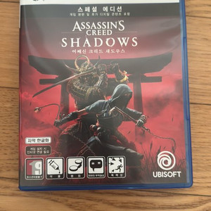 PS5 어쌔신크리드 섀도우스 스페셜 에디션(특전 미사용