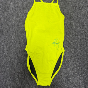 배럴 우먼 물고기자리 타이백 원피스 수영복 네온옐로우