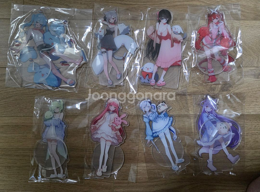 스텔라이브 잠옷 양면 아크릴 스탠드--0