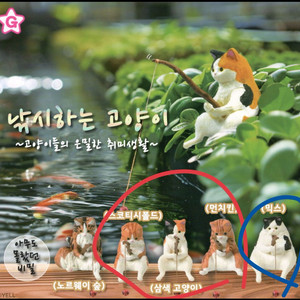 덤) 낚시하는 고양이 가챠 믹스