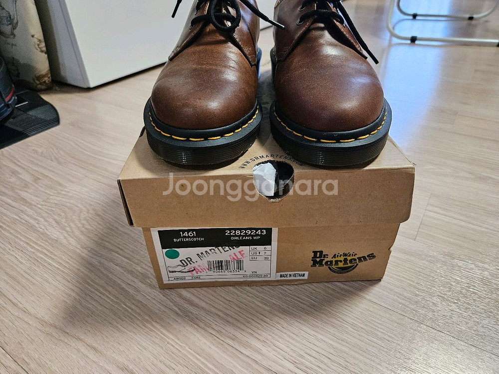 닥터마틴1461 버터스카치 EU39(250)--1