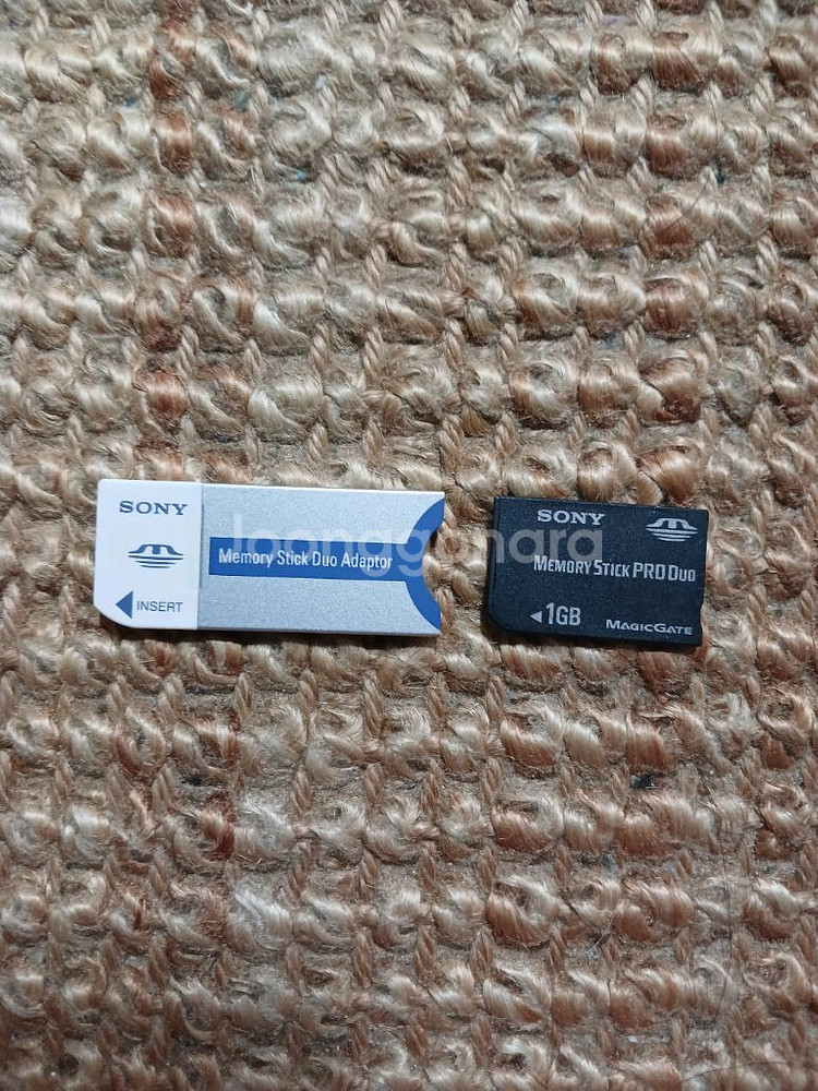 SONY 메모리스틱 Pro Duo 1GB 어댑터 포함--0