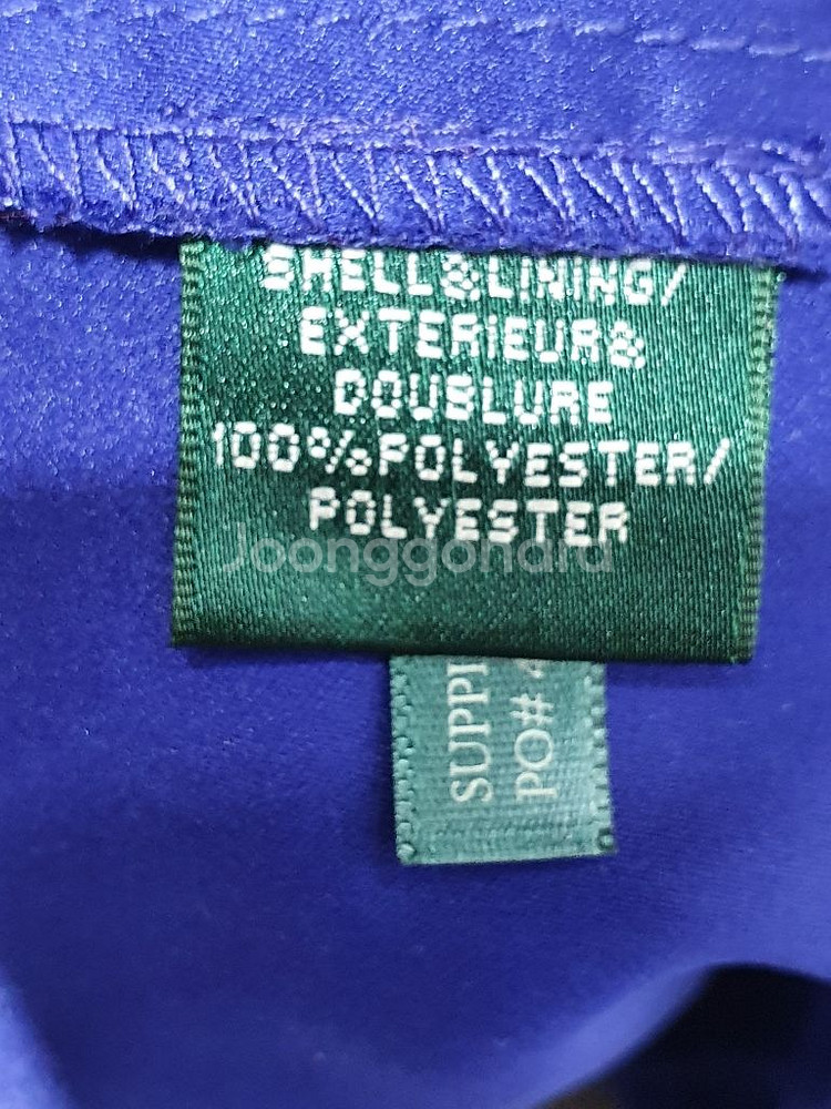 택부착 폴로랄프로렌 쉬폰 언발 프릴 롱 원피스 66--2