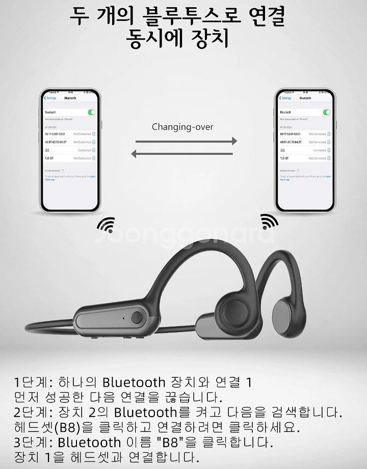 특가[새제품]이어폰 골전도블루투스이어폰 헤드폰--5