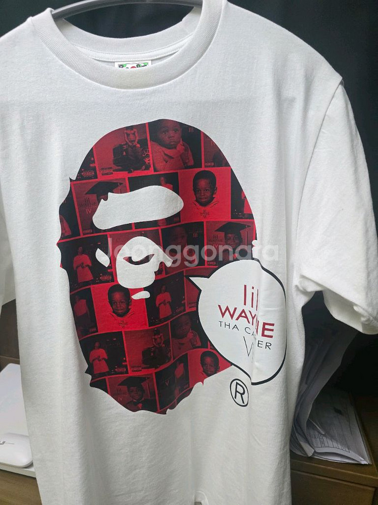 미발매 베이프 한정 릴웨인 티셔츠--0