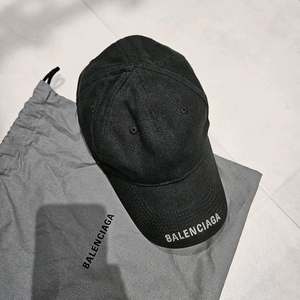 발렌시아가 로고 베이스몰 캡 블랙그레이 L 58