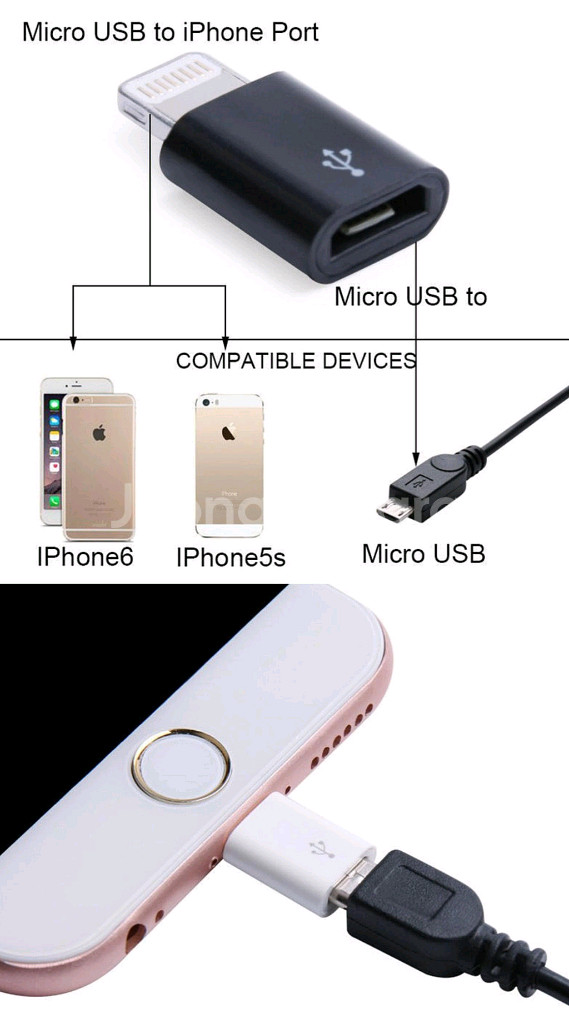 애플 라이트닝 마이크로 USB 어댑터--5