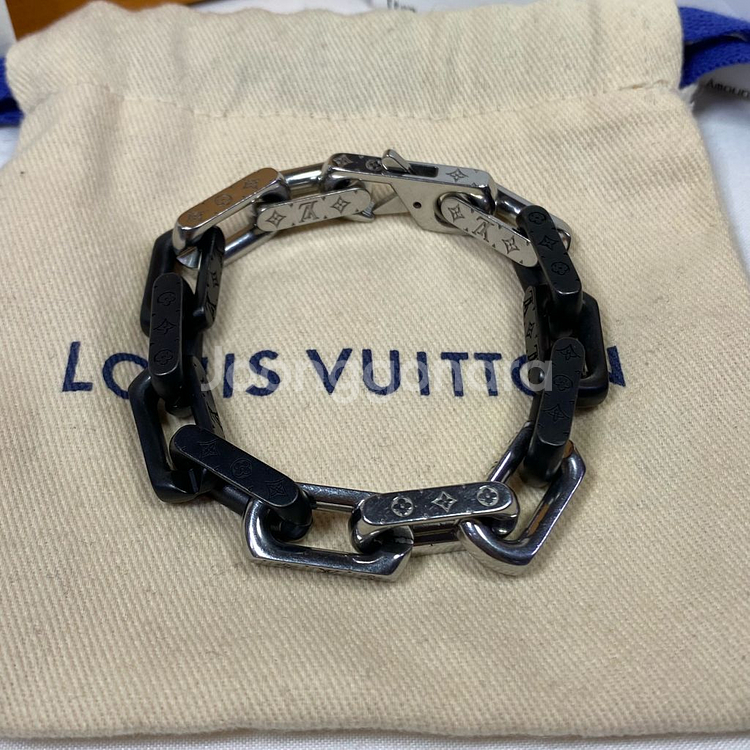 [M,풀구성]루이비통 버질아블로 모노그램 체인 팔찌--2