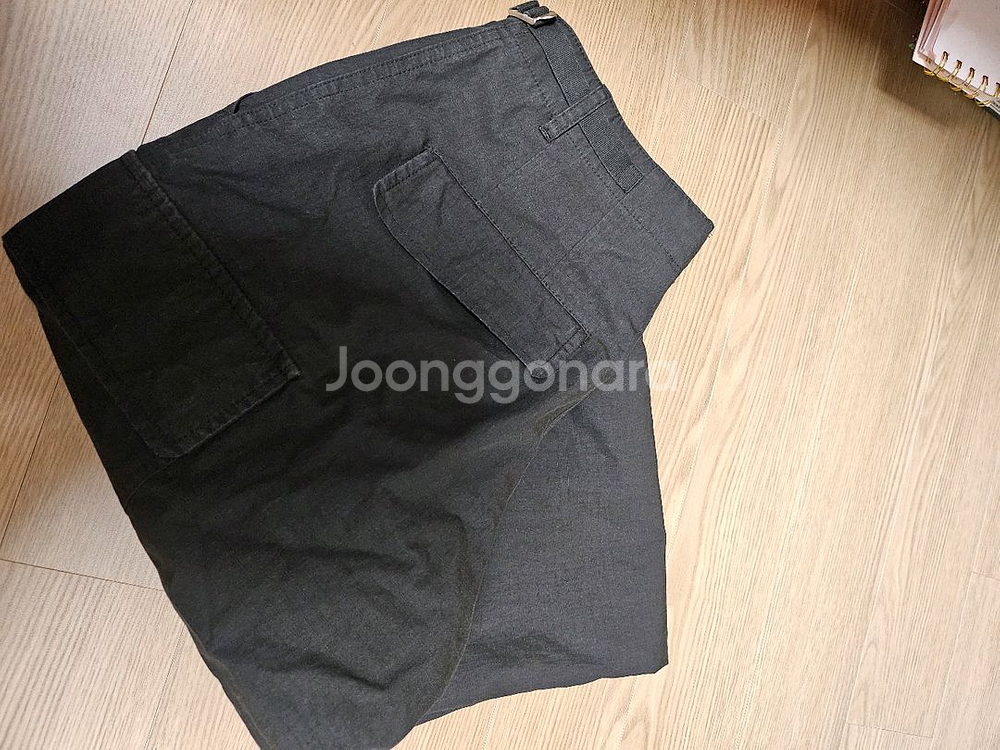 얼바닉30 립스탑 카고 팬츠 블랙 s 판매합니다--3