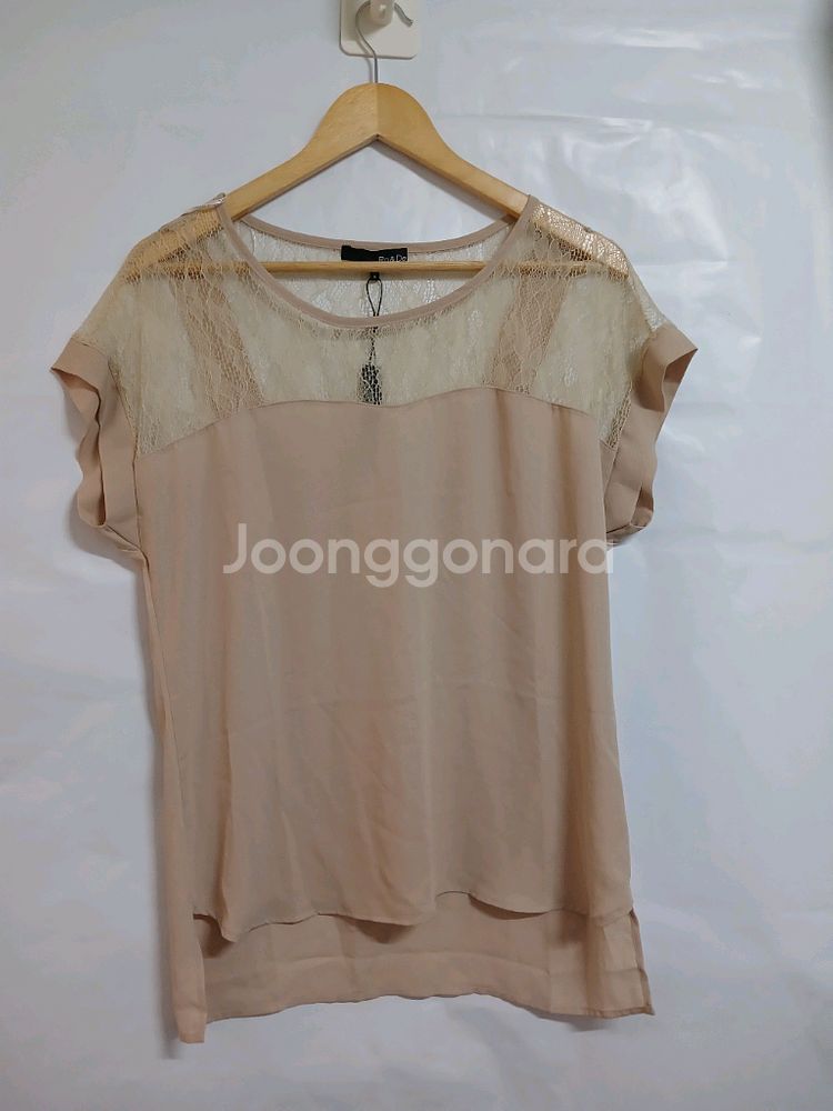 (88,새상품)made in USA 레이스 블라우스--0