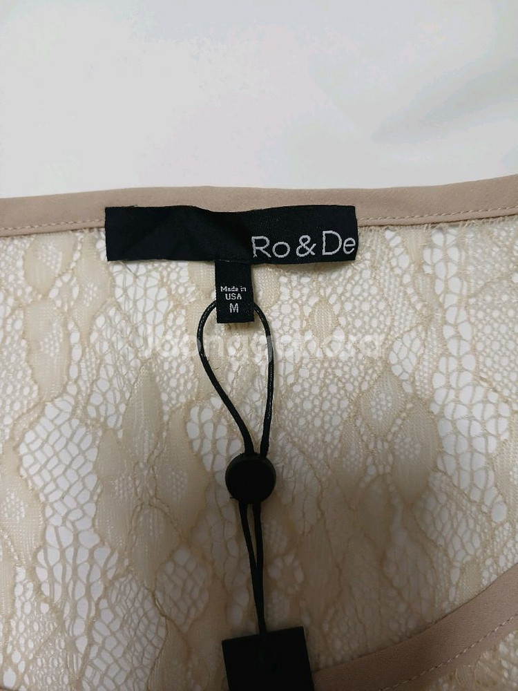 (88,새상품)made in USA 레이스 블라우스--4