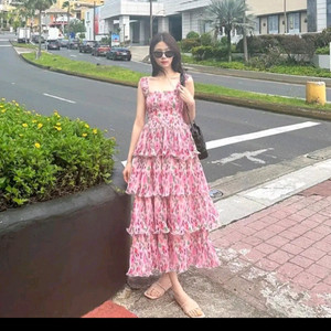 가니 플리츠 조젯 원피스 신지연원피스