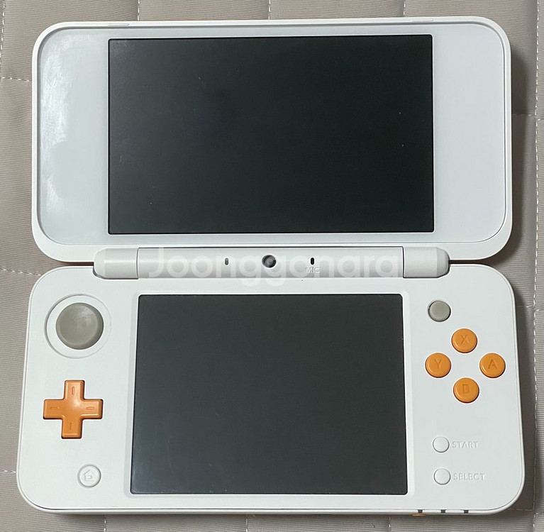 닌텐도 2ds xl 오렌지 화이트, 튀동숲 칩--1