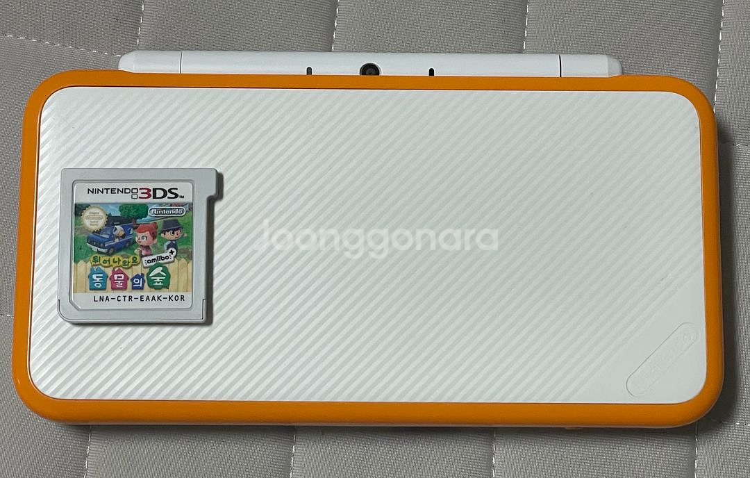 닌텐도 2ds xl 오렌지 화이트, 튀동숲 칩--0