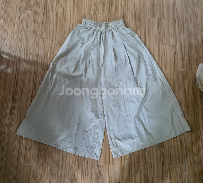 바스락 밴딩 와이드 바지--0