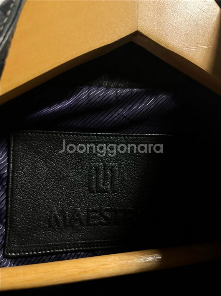 100-105 MAESTRO 레더 양가죽 자켓--3