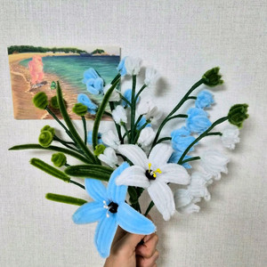 핸드메이드 모루꽃