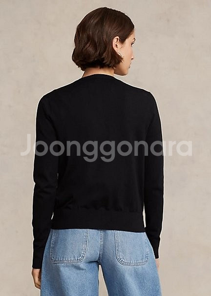 폴로 라운드 여성가디건--3