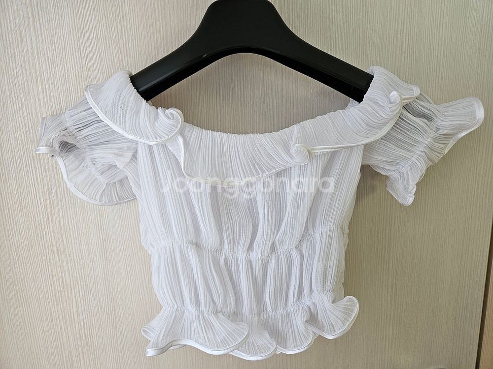 더티스 pleats off shouder top--0