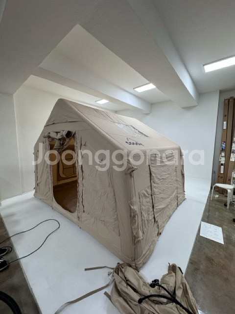 쿠디 8.0 에어텐트 지퍼신형 2회 사용 베이지--1