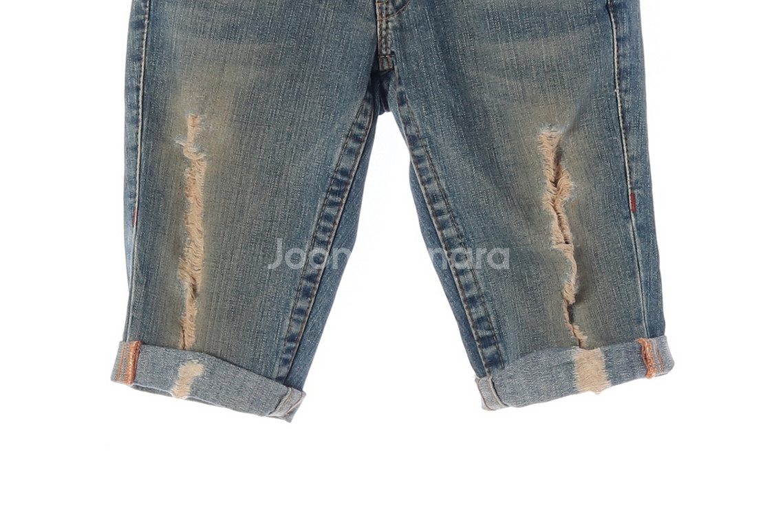 [XS]트루릴리전 W25 워싱 데미지 로우라이즈 롤업--2