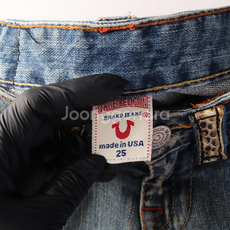 [XS]트루릴리전 W25 워싱 데미지 로우라이즈 롤업--4