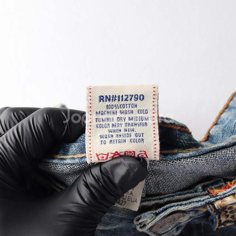 [XS]트루릴리전 W25 워싱 데미지 로우라이즈 롤업--5