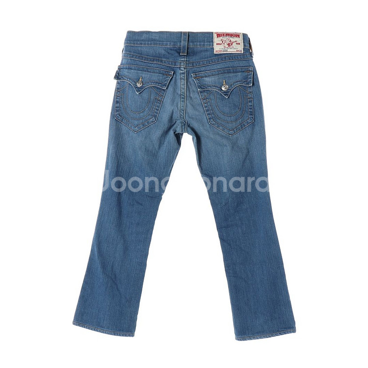 [XL]트루릴리전 W31 EDDIE 중청 워싱 데님 진--4