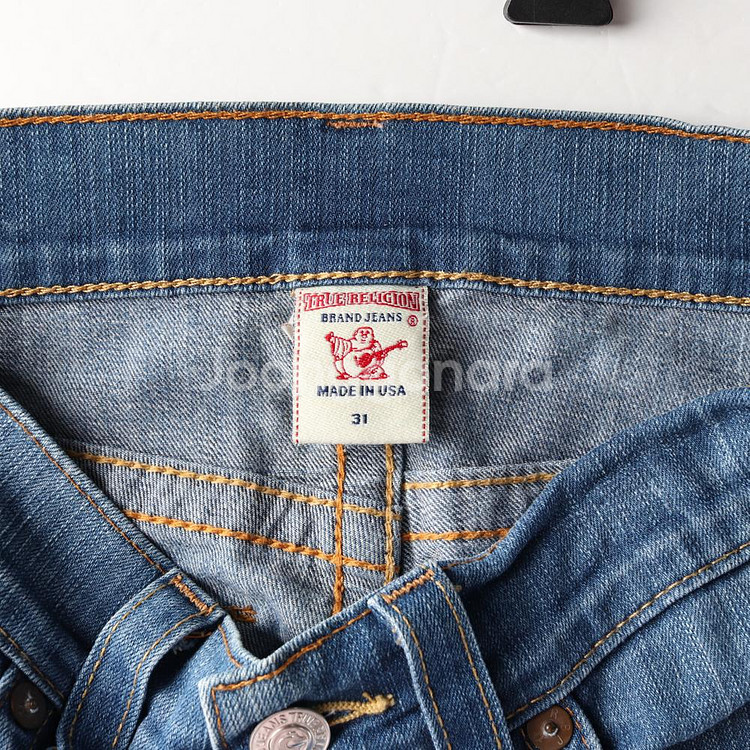 [XL]트루릴리전 W31 EDDIE 중청 워싱 데님 진--5